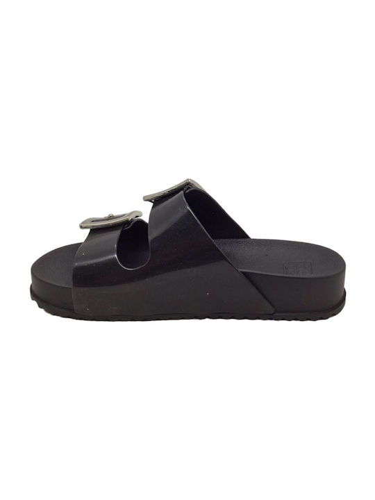 Flache Sandalen für Damen Anatomisch in Schwarz Farbe