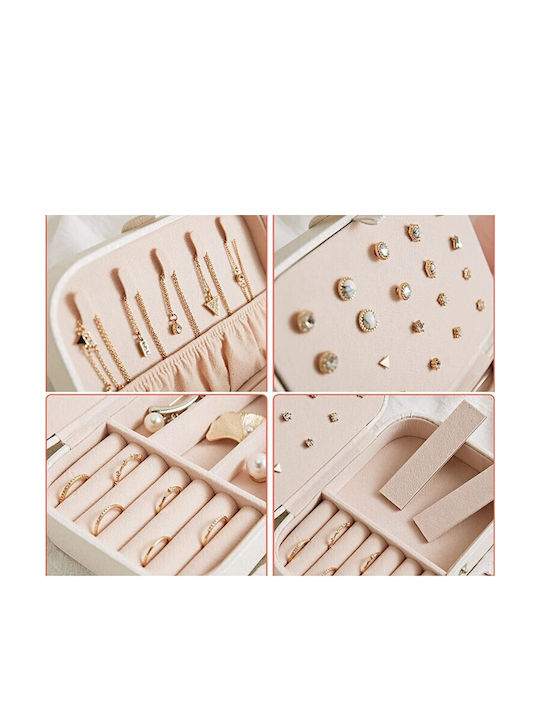 Κουτί Κοσμημάτων Ροζ 16x12x5.5cm Κουτί Κοσμημάτων Ροζ 16x12x5.5cm