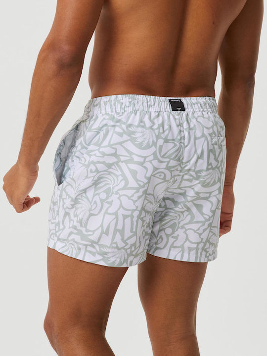 Men's Swimwear Shorts Yellow with Patterns