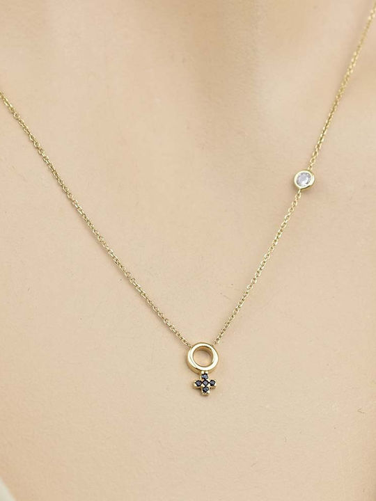 Gold Cross Necklace K14