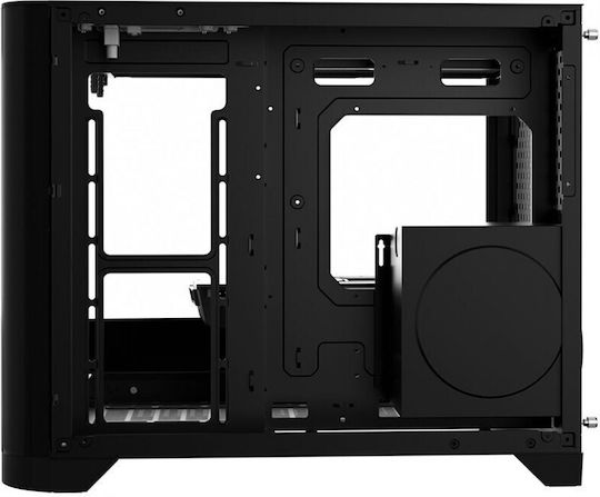 1STPLAYER UV6 Gaming Mini-Turm Computergehäuse mit Seitenfenster Schwarz