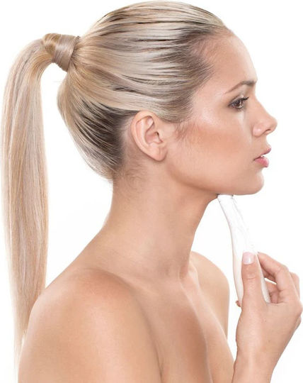 Rio Neck Facial Neck Chin Massager4 3 Programs Ems Function Lifting Intensity Selection 9v Battery White Mov