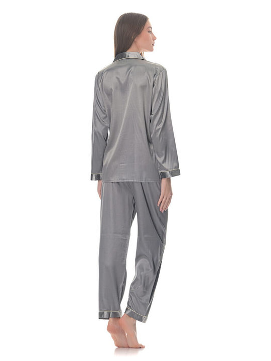 Fuanna Summer Women's Pyjama Set Gray
