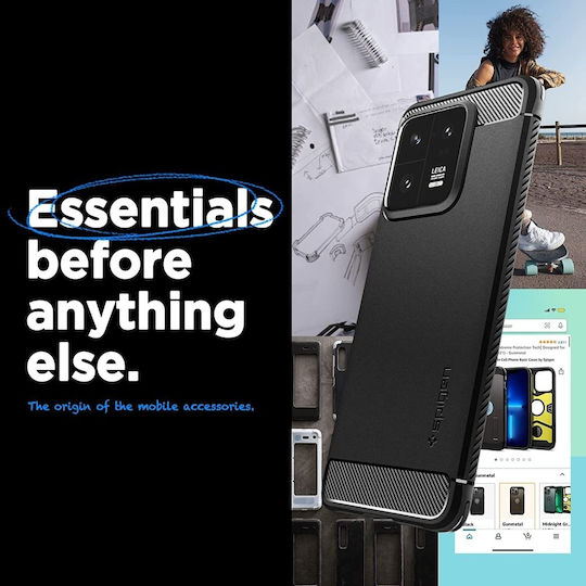 Matte Back Cover Σιλικόνης 2mm Μαύρο (Xiaomi 13 Pro)
