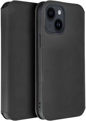 Dual Pocket Book Leather / Plastic Durable Black (Redmi Note 13 4G)