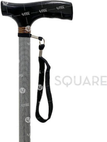 Vita 09-2-057 Multicolored Adjustable Cane Gold Silver