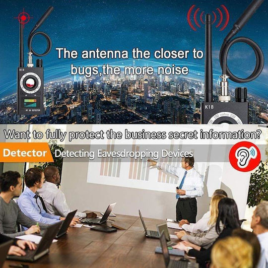 Camera, Bug & GPS Tracker Detector 1-8000MHz