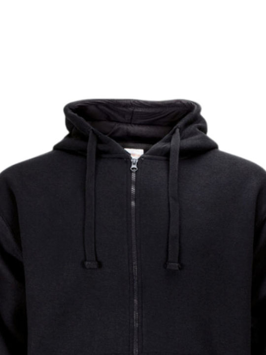 Galaxy Men's Sweatshirt Jacket with Hood Black