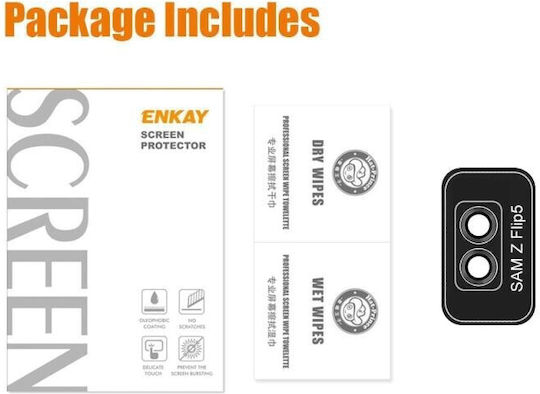 5g Αντιχαρακτικό Γυαλί 9h Camera Protection Tempered Glass Black for the Samsung Galaxy Z Flip5 5G