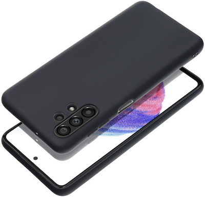 Forcell Matte Umschlag Rückseite Silikon Schwarz (Galaxy A13 4G)