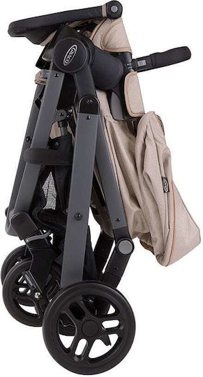 Graco Evo Trio Ρυθμιζόμενο Καρότσι 2 σε 1 Kατάλληλο για Nεογέννητο Μπεζ 9kg