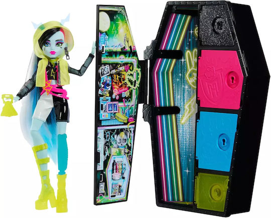 Плейсветеща свещ Monster High Кукла, Франки, Skulltimate Secrets: Neon Frights Mattel