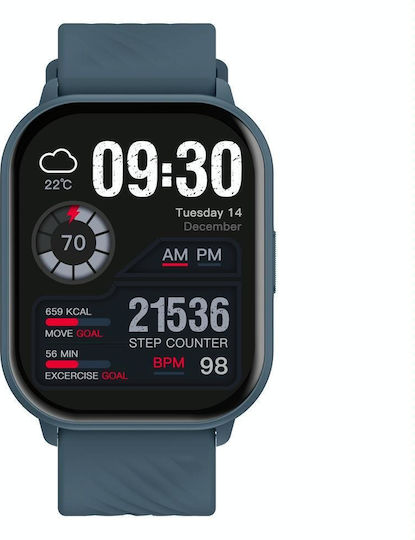 Zeblaze GTS 3 Smartwatch με Παλμογράφο (Μπλε)