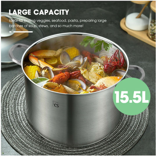 Carl Schmidt Sohn Trier Stainless Steel Pot Marmite 15L / 28cm