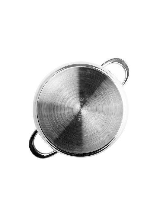 Muhler Βαθιά Ανοξείδωτη Κατσαρόλα 7lt / 26cm