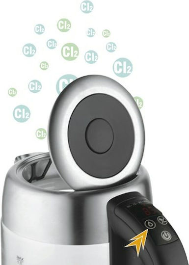 Adler Βραστήρας 1.7lt 2200W Ασημί