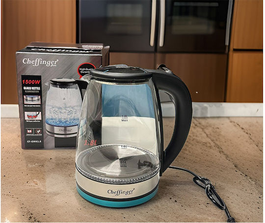 Cheffinger Kettle 1.8lt 1500W Silver