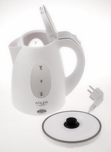 Adler Електрически Кана 1.5л 2000W Бял