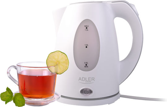 Adler Електрически Кана 1.5л 2000W Бял