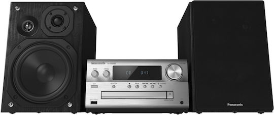 Panasonic Ηχοσύστημα 3.0 SC-PMX90EG SC-PMX90EG-S 120W με CD / Digital Media Player, WiFi και Bluetooth Ασημί