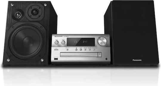 Panasonic Ηχοσύστημα 3.0 SC-PMX90EG SC-PMX90EG-S 120W με CD / Digital Media Player, WiFi και Bluetooth Ασημί