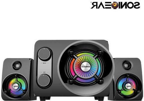 Sonic Gear Ηχοσύστημα 2.1 Titan 7 BTMI TITAN7BTMI 15W με Digital Media Player και Bluetooth Μαύρο