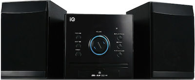 IQ Sistem audio CD-312 CD-312 20W cu CD / Media digitale Player și Bluetooth Negru