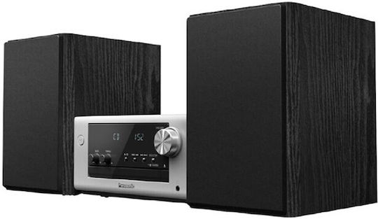 Panasonic Ηχοσύστημα 2.0 SC-PM700 80W με CD Player και Bluetooth Μαύρο