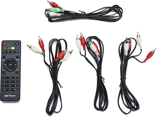 Serioux Ηχοσύστημα 5.1 Soundrise SRXS-51105W 105W με Digital Media Player και Bluetooth Μαύρο