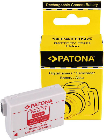 Patona Camera Battery LP-E8 1077 Lithium Ion (Li-Ion)
