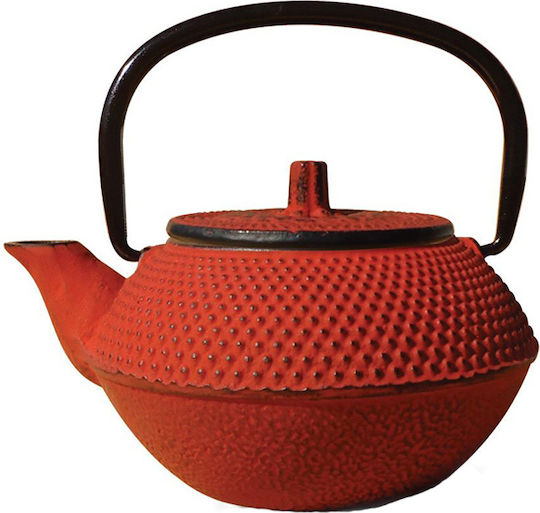 Dinox Oriental Τσαγιέρα με Φίλτρο Μαντεμένια Κόκκινη 1200ml