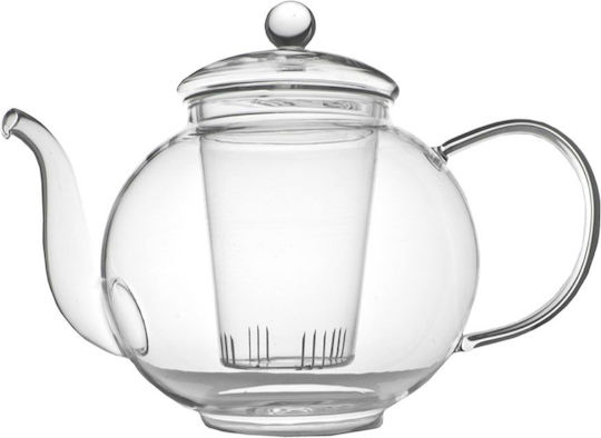 Bredemeijer Verona Single-Walled Teapot Ceainic cu Filtru Sticlă Transparent 1500ml