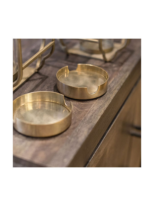 InTheBox Coal Rund Untersetzer Metallisch Gold 11cm 4Stück