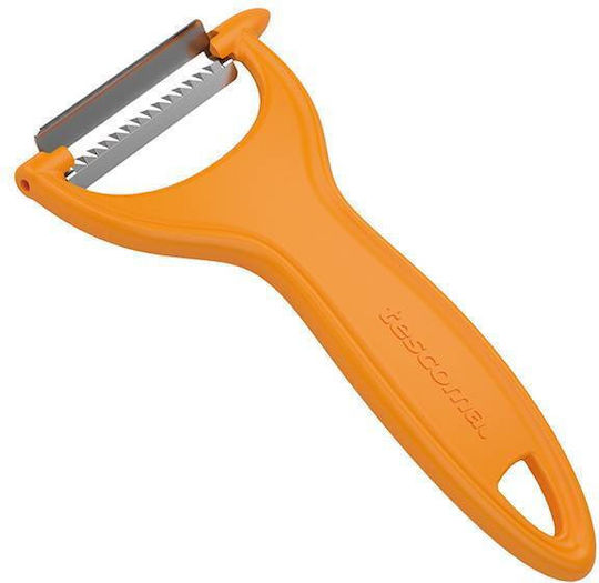 Tescoma Presto Fruit & Vegetable Peeler/Cleaner with Blade Julienne made of Plastic Orange