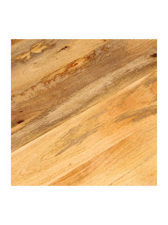 vidaXL Round Table Surface made of Solid Wood in Brown Color 50x50x2.5cm 370060 1pcs