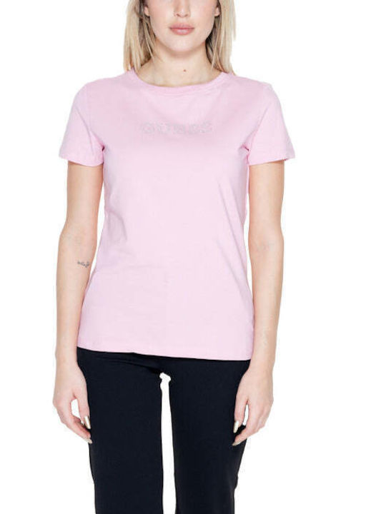 Guess Women's Athletic T-shirt Pink