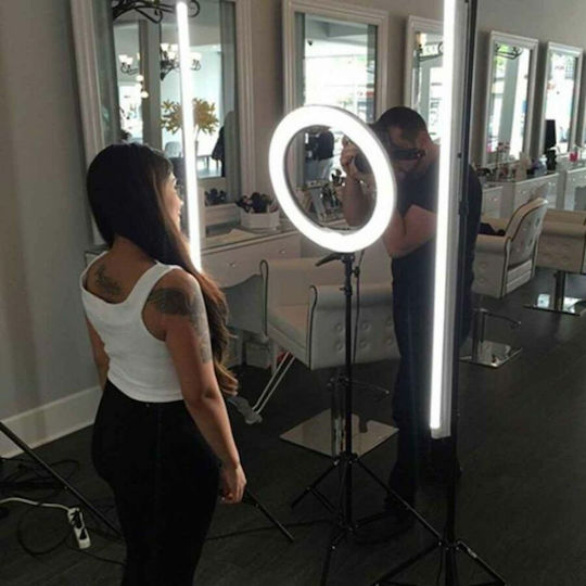 Andowl Ring Light 44cm 3200 - 5800K with Tripod Floor and Mobile Holder