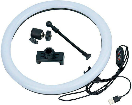 MJ30 RGB Ringlicht 30,48cm mit Bodenstativ und Handyhalter