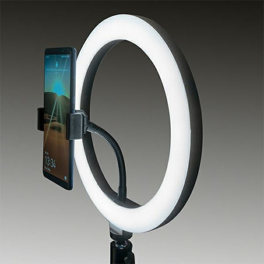 4Smarts Tripod with LED Ring Light 19cm με Επιτραπέζιο Τρίποδο και Βάση για Κινητό