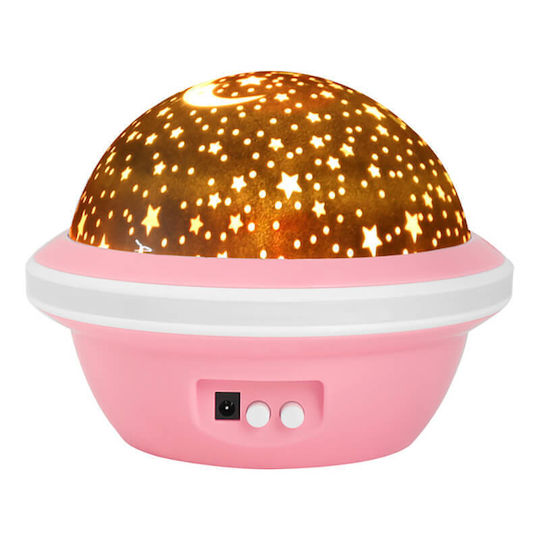 Edman Lumini LED Rotativ Lampă decorativă pentru copii Roz 14x11cm