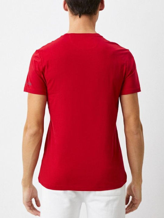 La Martina Herren T-Shirt Kurzarm RED