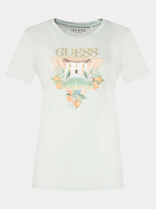 Guess Γυναικείο T-shirt Mintgreen