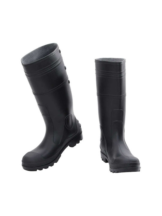 vidaXL Non-Slip Work Wellies Black