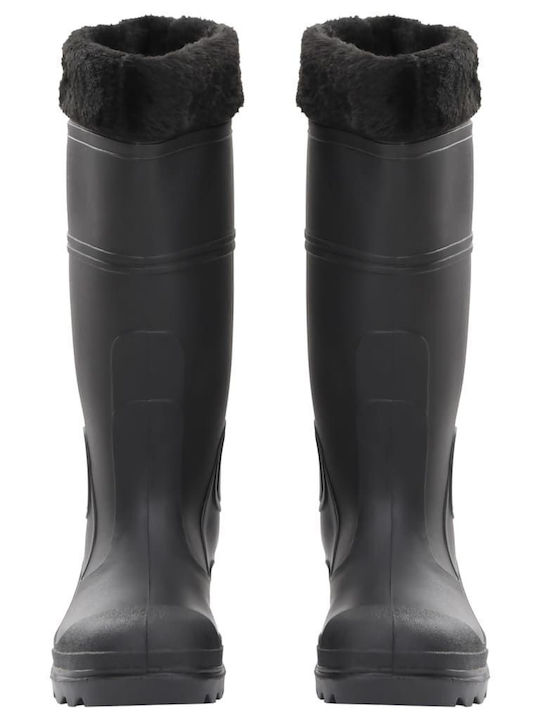 vidaXL Non-Slip Work Wellies Black