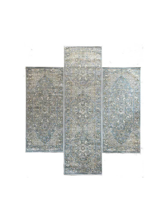 Ragolle Visconti Bedroom Rug Sets Summer Velvet Blue 2 Pieces