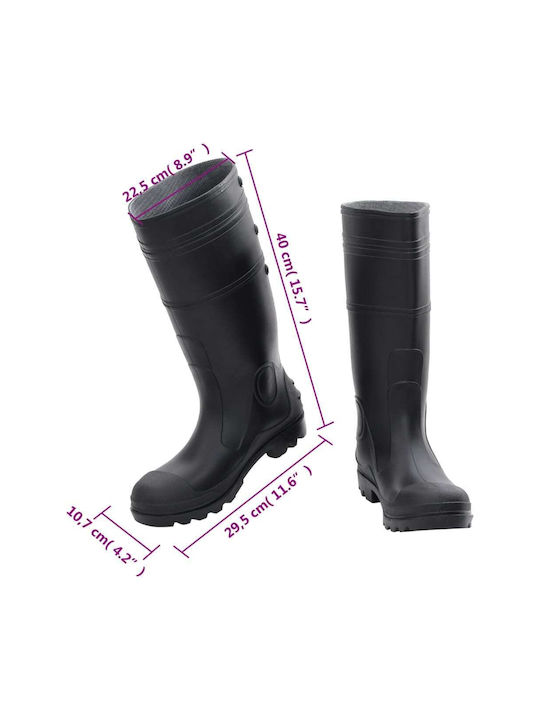 vidaXL Rutschfest Arbeitssicherheitsstiefel Schwarz
