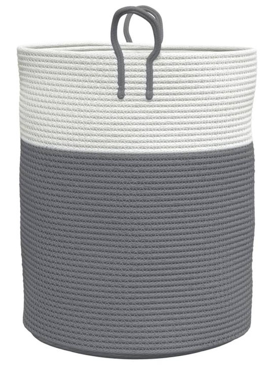 vidaXL Storage Basket Fabric Gray 38x38x46cm 1pcs