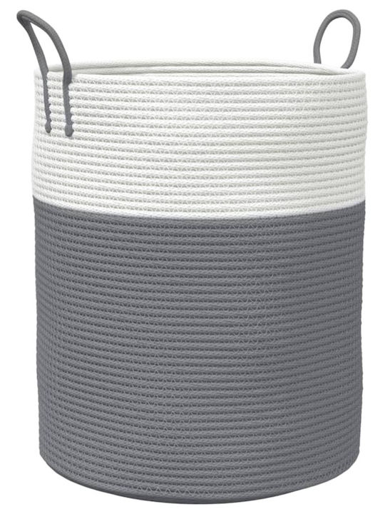 vidaXL Καλάθι Αποθήκευσης Υφασμάτινο Γκρι 38x38x46cm