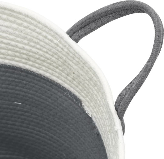 vidaXL Storage Basket Fabric Gray 38x38x46cm 1pcs