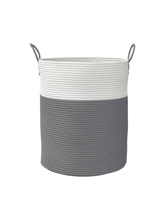vidaXL Storage Basket Fabric Gray 38x38x46cm 1pcs